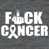Fuck Cancer Ribbon Middle Finger Backpack