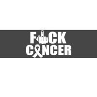 Fuck Cancer Ribbon Middle Finger Bumper Sticker