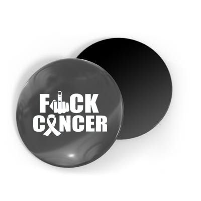 Fuck Cancer Ribbon Middle Finger Magnet