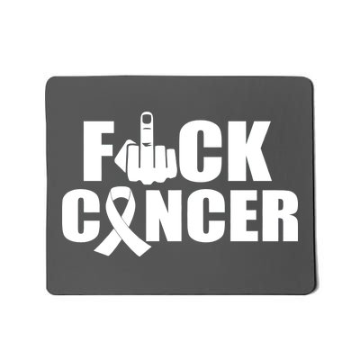 Fuck Cancer Ribbon Middle Finger Mousepad