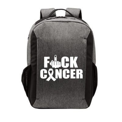 Fuck Cancer Ribbon Middle Finger Vector Backpack