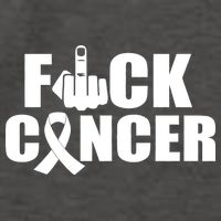 Fuck Cancer Ribbon Middle Finger Vector Backpack
