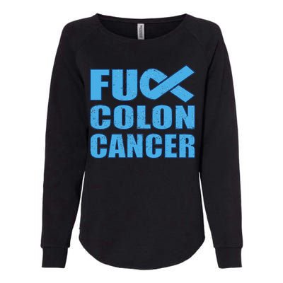 Fuck Colon Cancer Womens California Wash Sweatshirt