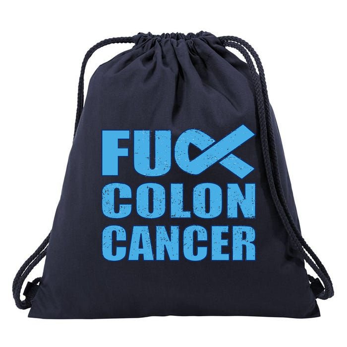 Fuck Colon Cancer Drawstring Bag