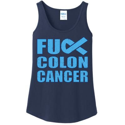 Fuck Colon Cancer Ladies Essential Tank