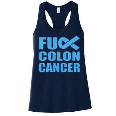 Fuck Colon Cancer Women's Racerback Tank