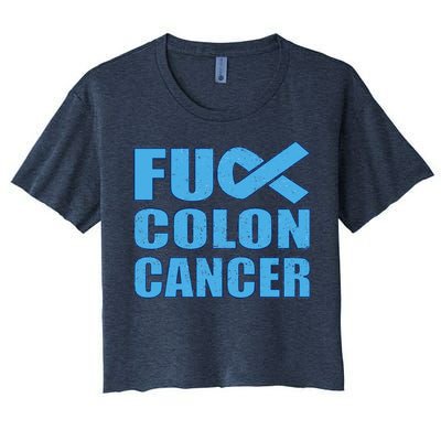 Fuck Colon Cancer Women's Crop Top Tee