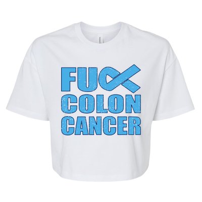 Fuck Colon Cancer Bella+Canvas Jersey Crop Tee