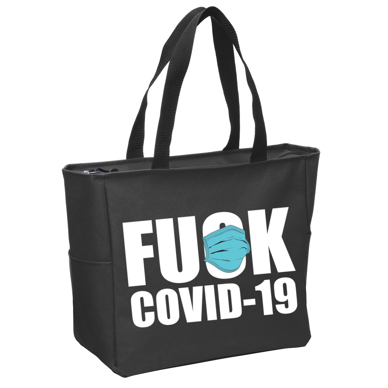 Fuck COVID-19 Zip Tote Bag