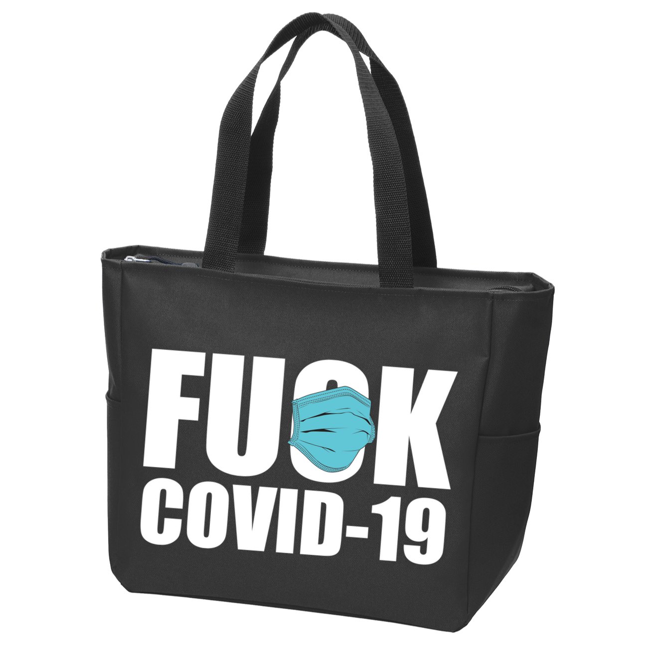Fuck COVID-19 Zip Tote Bag