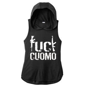 Fuck Cuomo Gun Rights Ladies PosiCharge Tri-Blend Wicking Draft Hoodie Tank