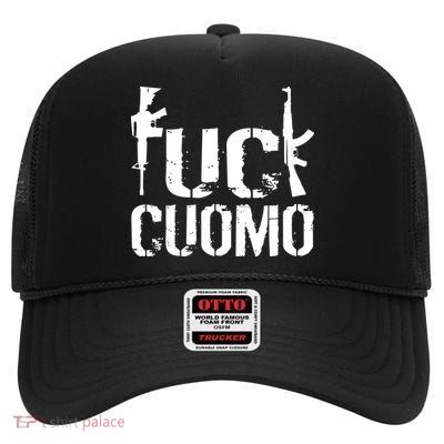 Fuck Cuomo Gun Rights High Crown Mesh Back Trucker Hat