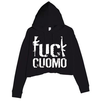 Fuck Cuomo Gun Rights Crop Fleece Hoodie