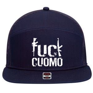 Fuck Cuomo Gun Rights 7 Panel Mesh Trucker Snapback Hat