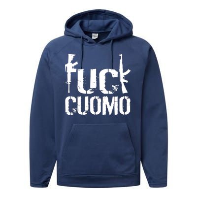 Fuck Cuomo Gun Rights Performance Fleece Hoodie