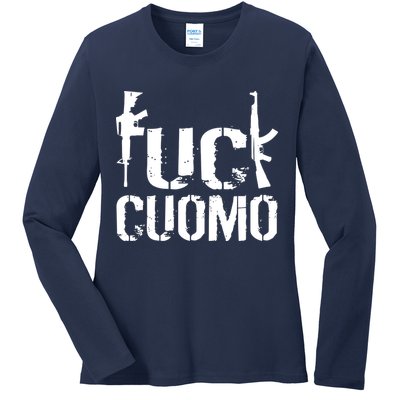 Fuck Cuomo Gun Rights Ladies Long Sleeve Shirt