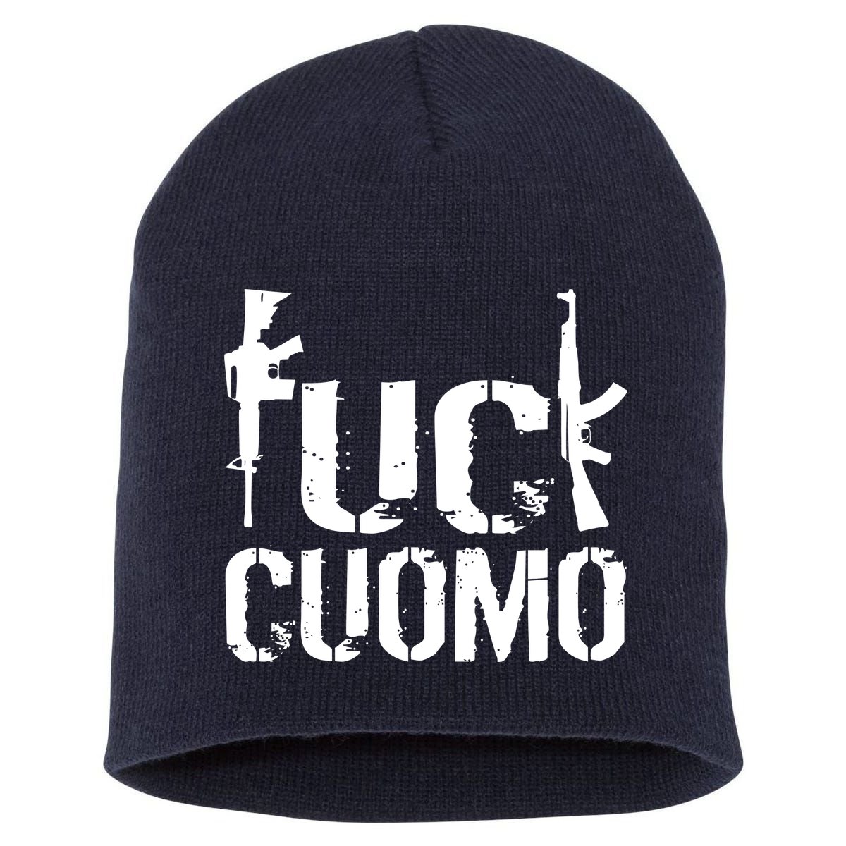 Fuck Cuomo Gun Rights Short Acrylic Beanie
