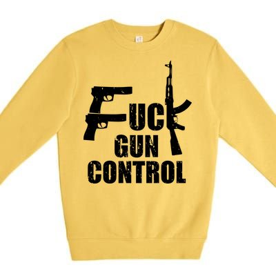 Fuck Gun Control Premium Crewneck Sweatshirt