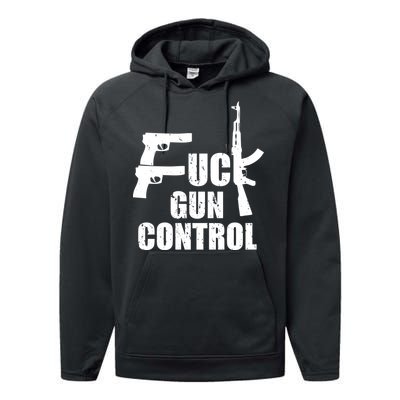 Fuck Gun Control Performance Fleece Hoodie