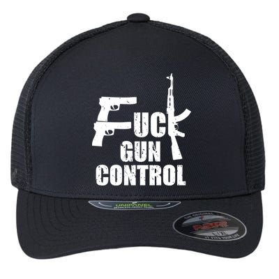 Fuck Gun Control Flexfit Unipanel Trucker Cap