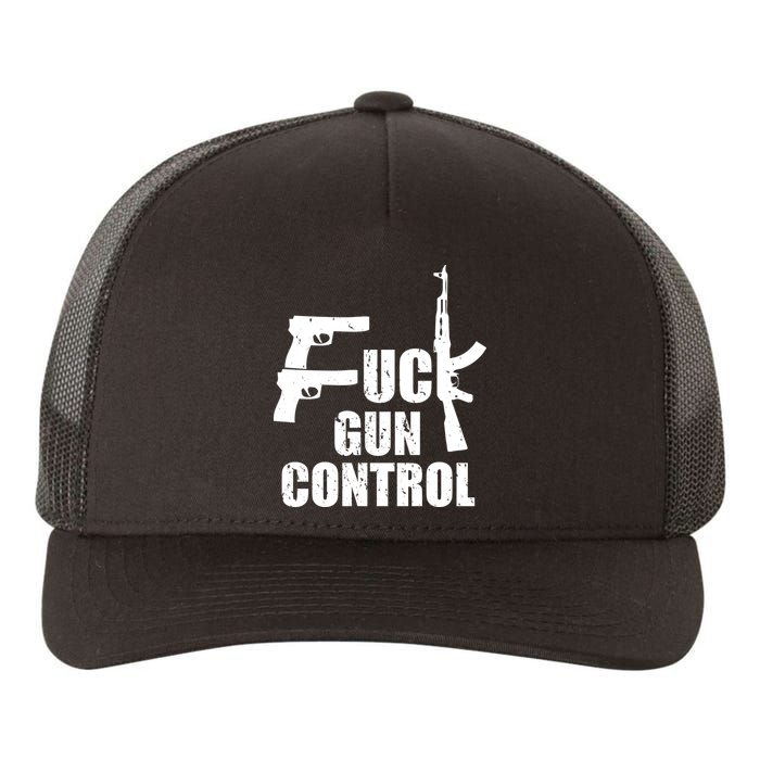 Fuck Gun Control Yupoong Adult 5-Panel Trucker Hat