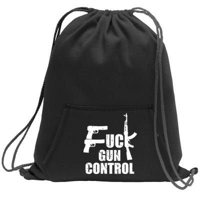 Fuck Gun Control Sweatshirt Cinch Pack Bag