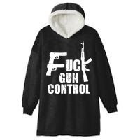 Fuck Gun Control Hooded Wearable Blanket