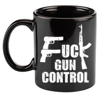 Fuck Gun Control 11oz C Handle Ceramic Mug