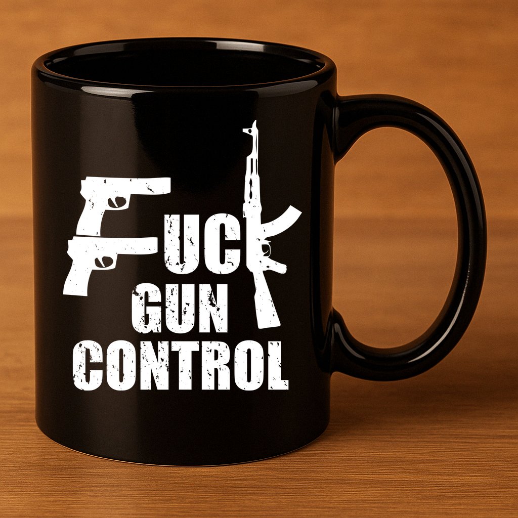 Fuck Gun Control 11oz C Handle Ceramic Mug