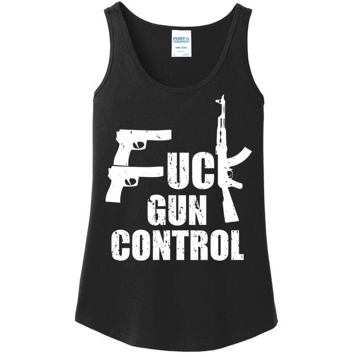 Fuck Gun Control Ladies Essential Tank