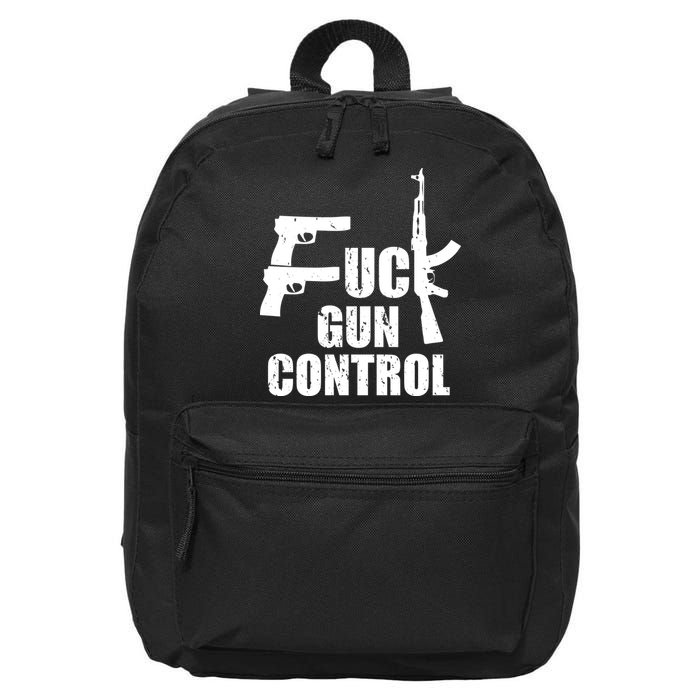 Fuck Gun Control 16 in Basic Backpack