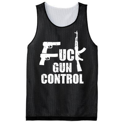 Fuck Gun Control Mesh Reversible Basketball Jersey Tank