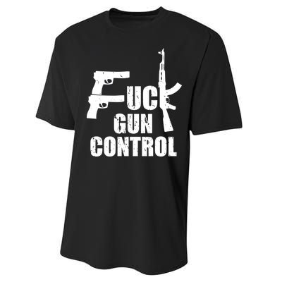 Fuck Gun Control Performance Sprint T-Shirt