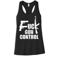 Fuck Gun Control Women's Racerback Tank