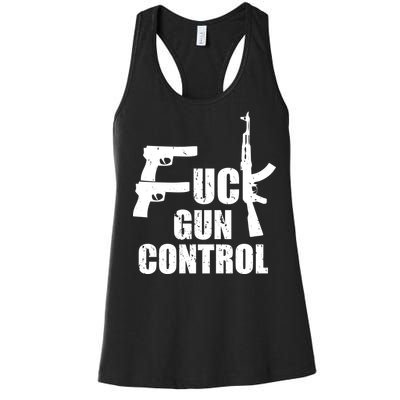 Fuck Gun Control Women's Racerback Tank