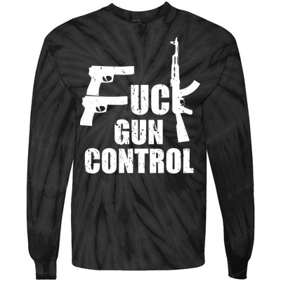 Fuck Gun Control Tie-Dye Long Sleeve Shirt