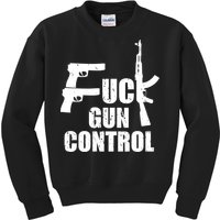 Fuck Gun Control Kids Sweatshirt