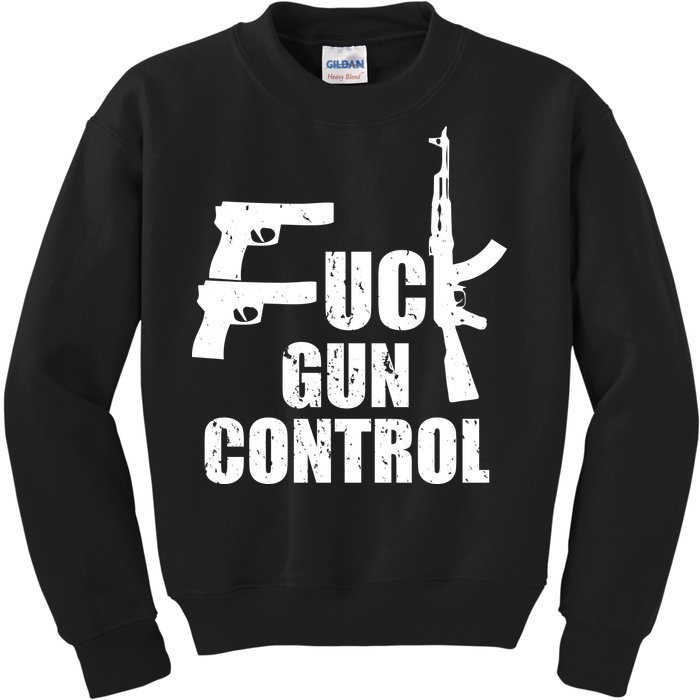 Fuck Gun Control Kids Sweatshirt