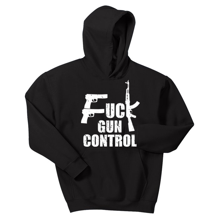 Fuck Gun Control Kids Hoodie