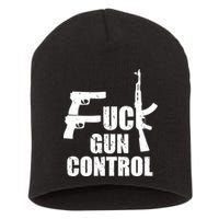 Fuck Gun Control Short Acrylic Beanie