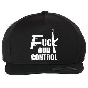 Fuck Gun Control Wool Snapback Cap