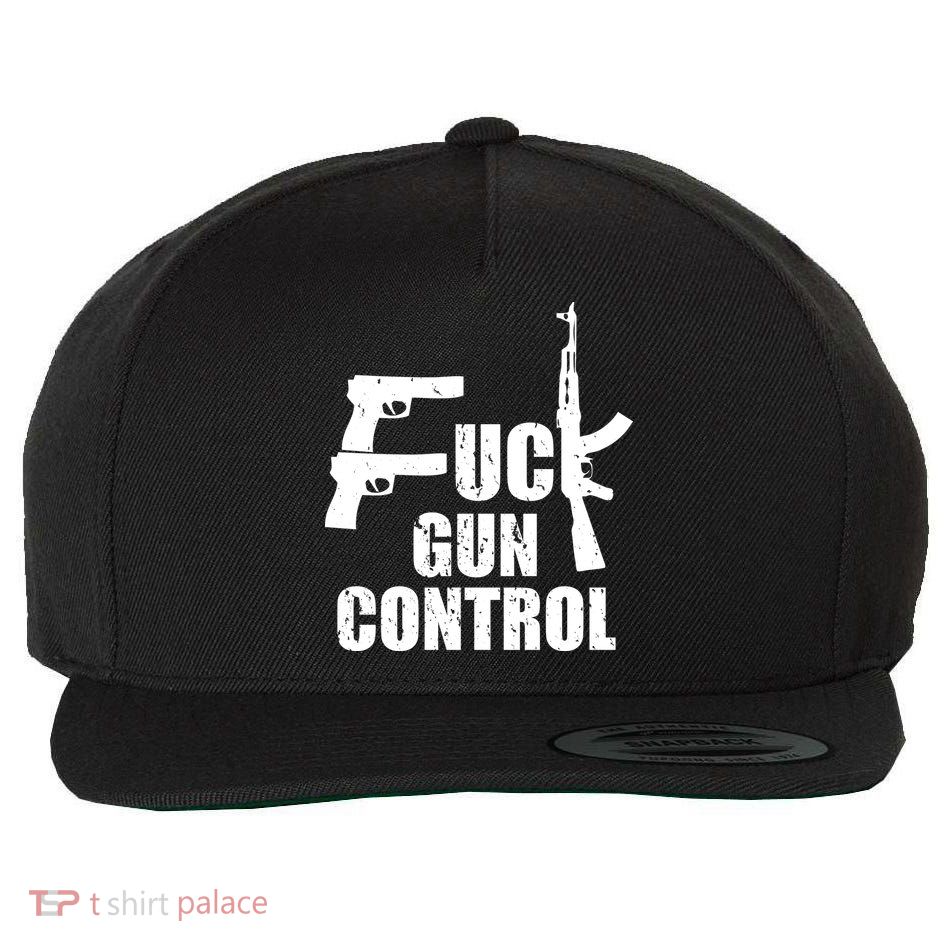 Fuck Gun Control Wool Snapback Cap