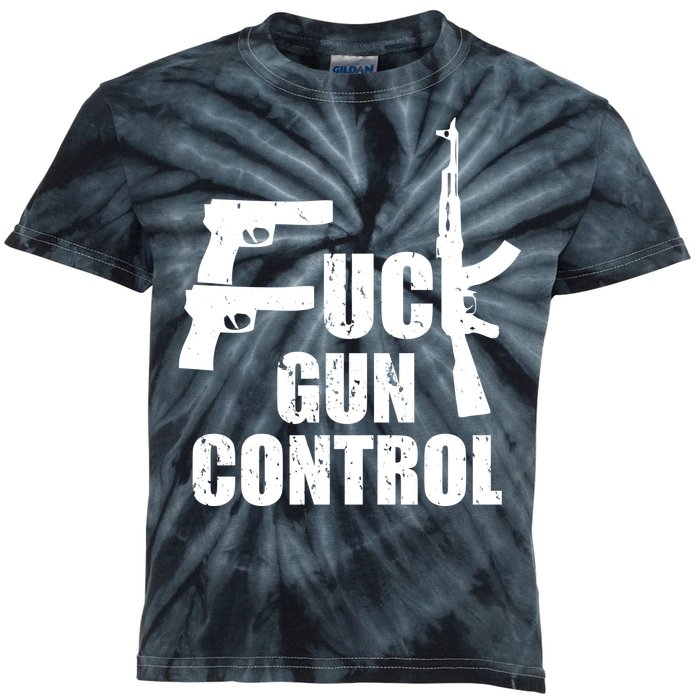 Fuck Gun Control Kids Tie-Dye T-Shirt