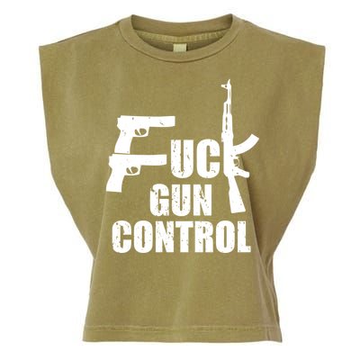 Fuck Gun Control Garment-Dyed Women's Muscle Tee