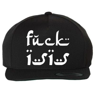 Fuck Isis Arabic Logo Wool Snapback Cap