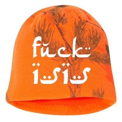 Fuck Isis Arabic Logo Kati - Camo Knit Beanie