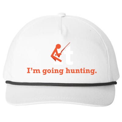 Fuck It I'm Going Hunting Snapback Five-Panel Rope Hat