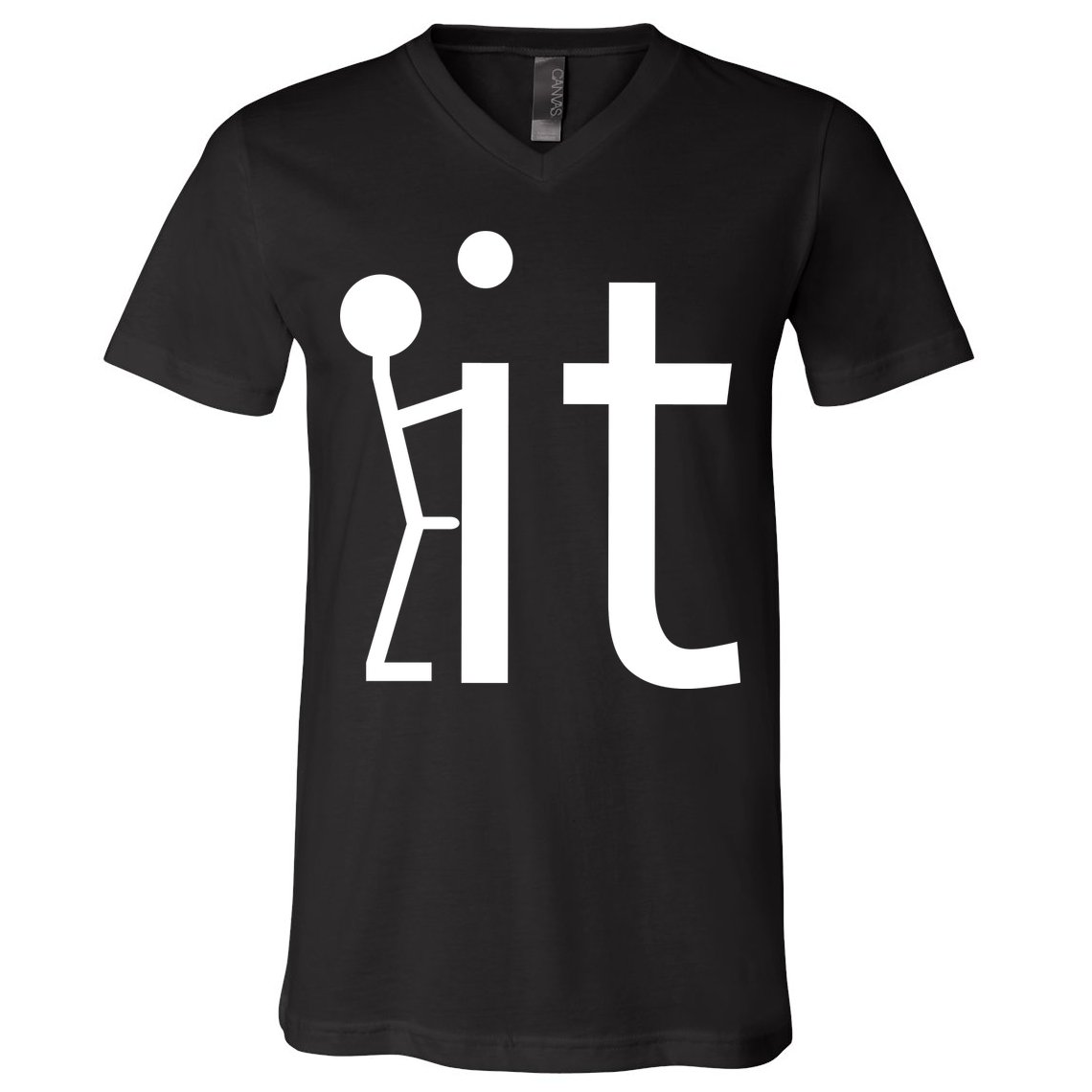 Fuck It Logo Figure V-Neck T-Shirt