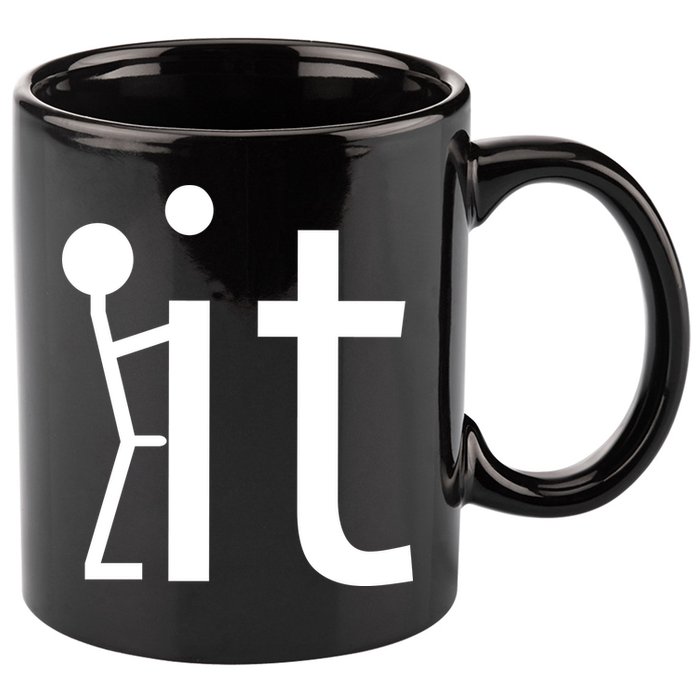 Fuck It Logo Figure 11oz C Handle Ceramic Mug