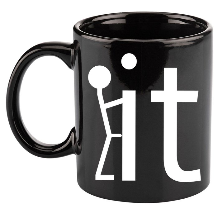 Fuck It Logo Figure 11oz C Handle Ceramic Mug